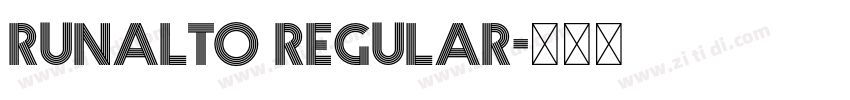 Runalto Regular字体转换